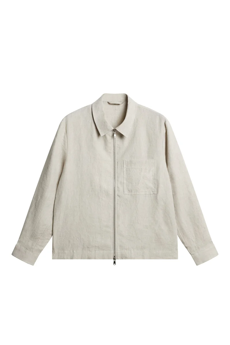 Image of Julius Drape Linen Overshirt