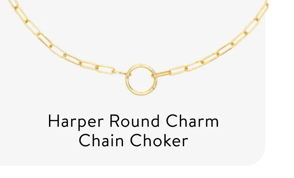 Harper Round Charm Chain Choker