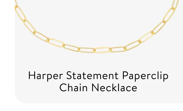 Harper Statement Paperclip Necklace