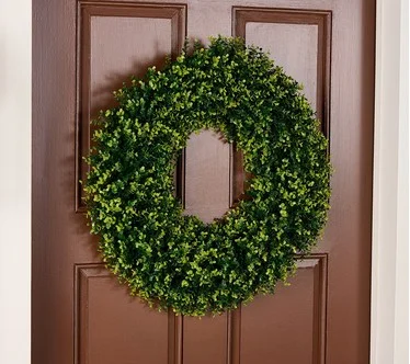 Wicker Park 24" Indoor/Outdoor Boxwood Wreath