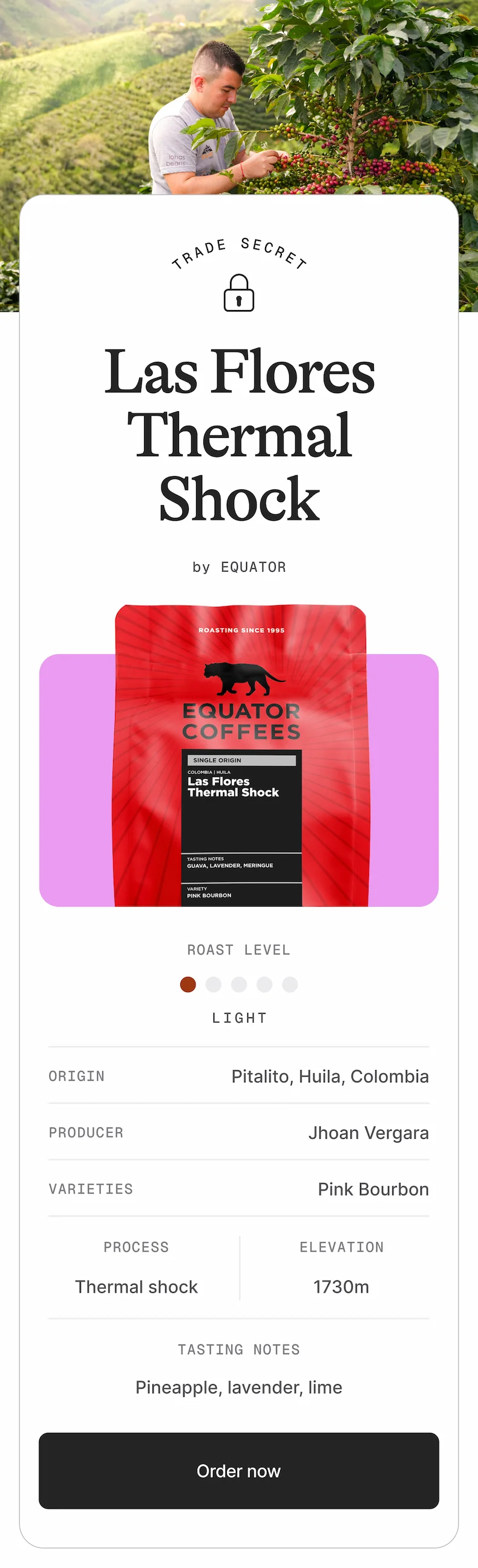 Equator Las Flores Thermal Shock