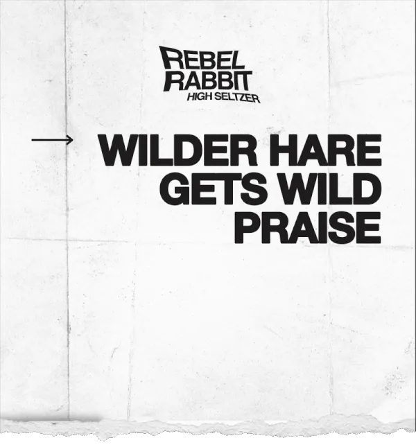 Rebel Rabbit: Wilder Hare Gets Wild Praise