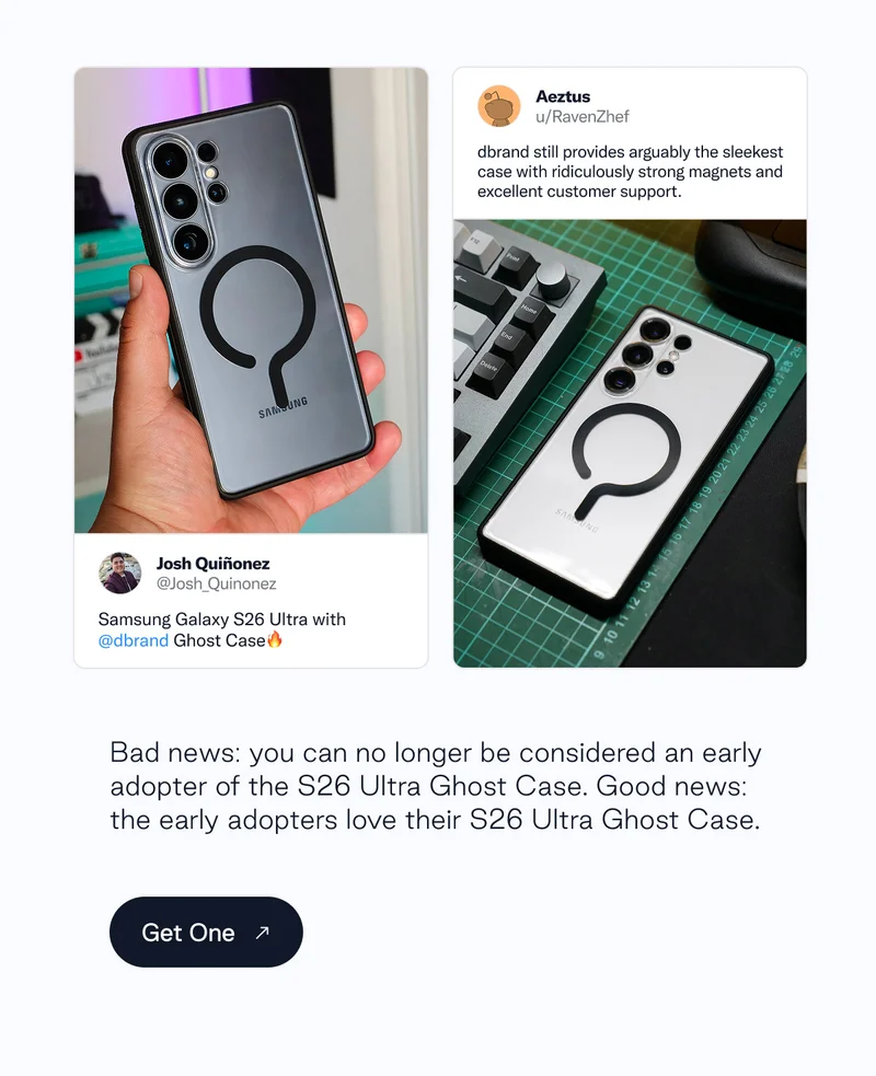 The early adopters love their S26 Ultra Ghost Case