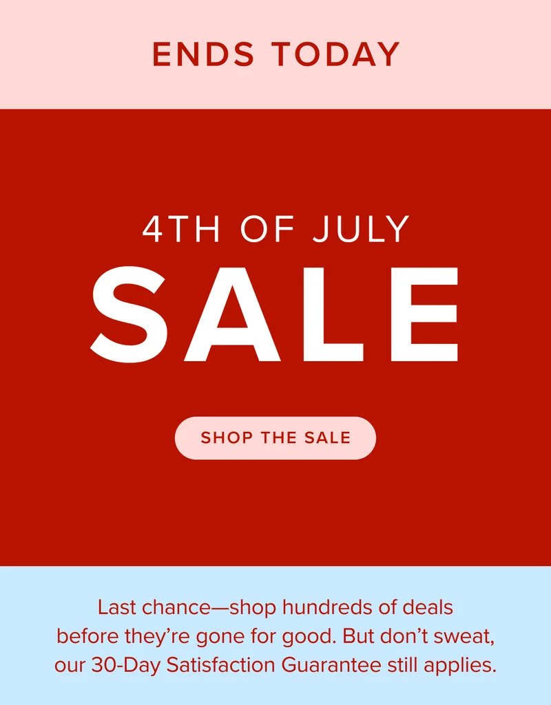 Last chance—shop hundreds of deals before they’re gone for good.