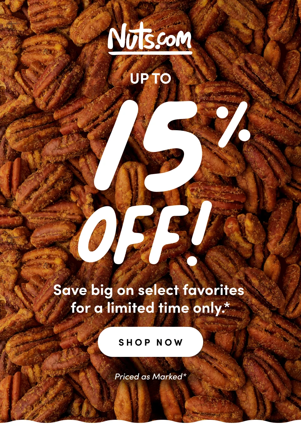 SAVE UP TO 15% OFF