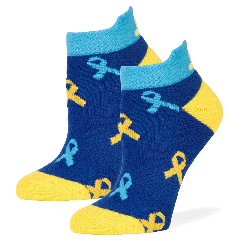 Image of Down Syndrome Multi Ribbon Lowcut Socks