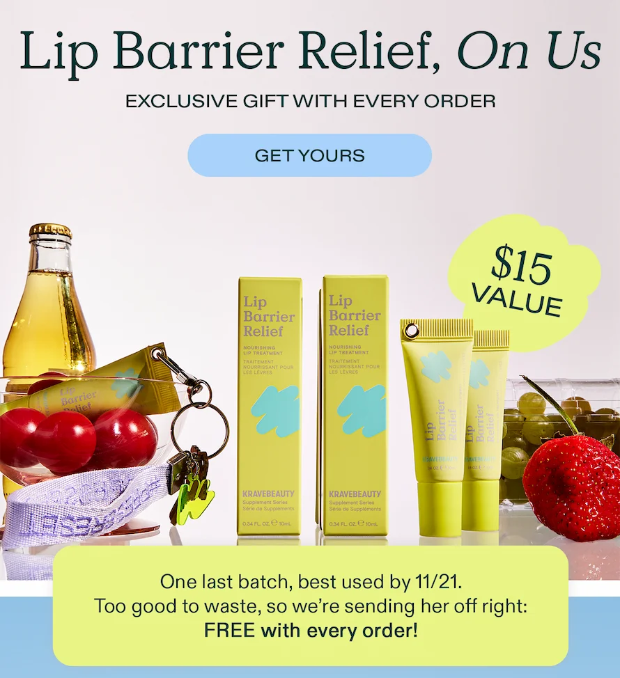 Lip Barrier Relief, on us - Exclusive gift with every order - a $15 Value