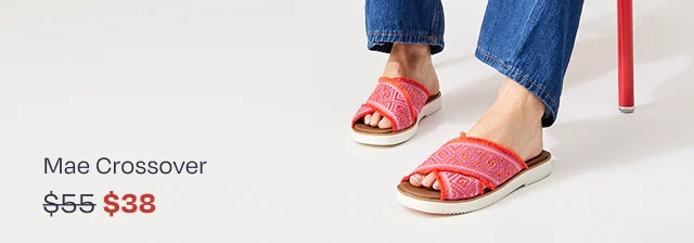 Mae Crossover Slide Sandal - Image