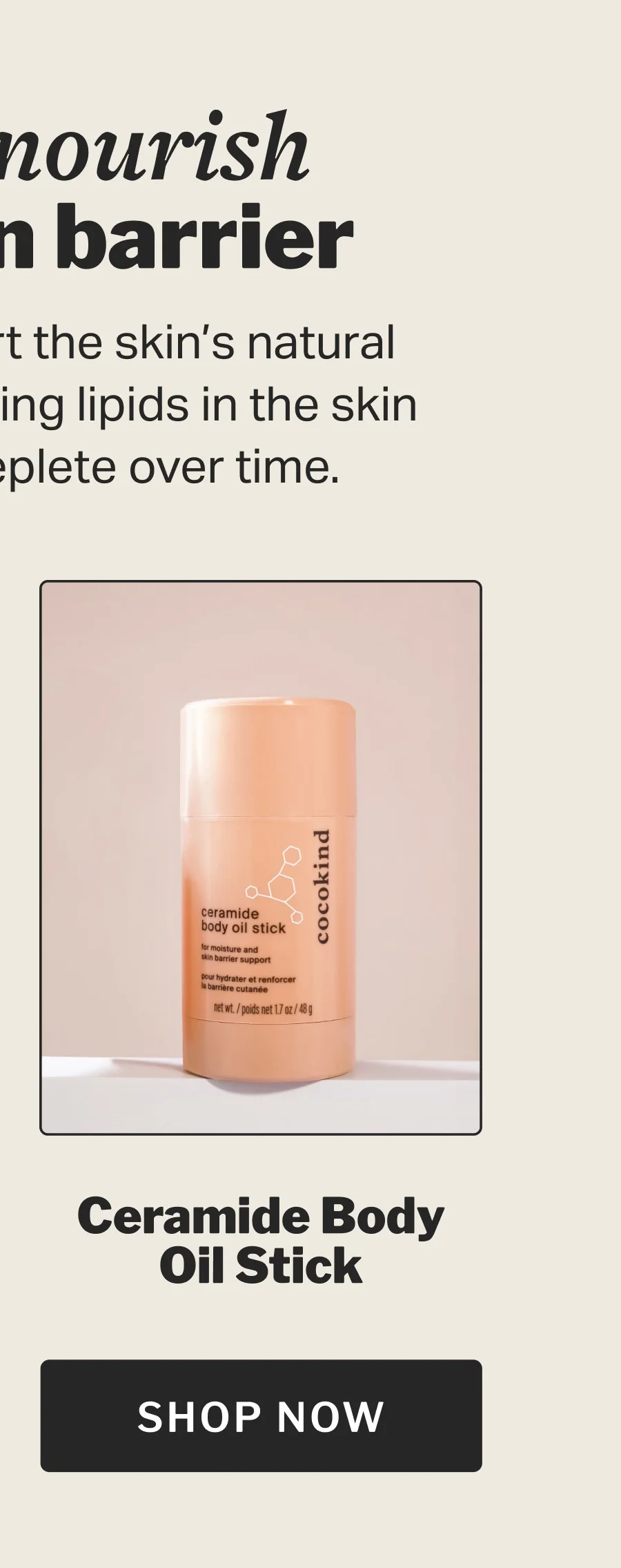 Ceramide Body Oil Stick