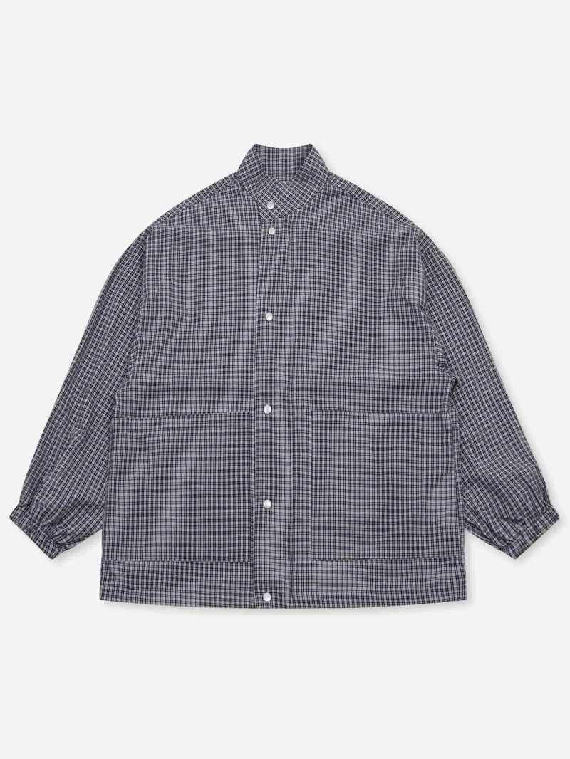 Image of Estudio Niksen Side Pocket Light Jacket - Blue Checkered