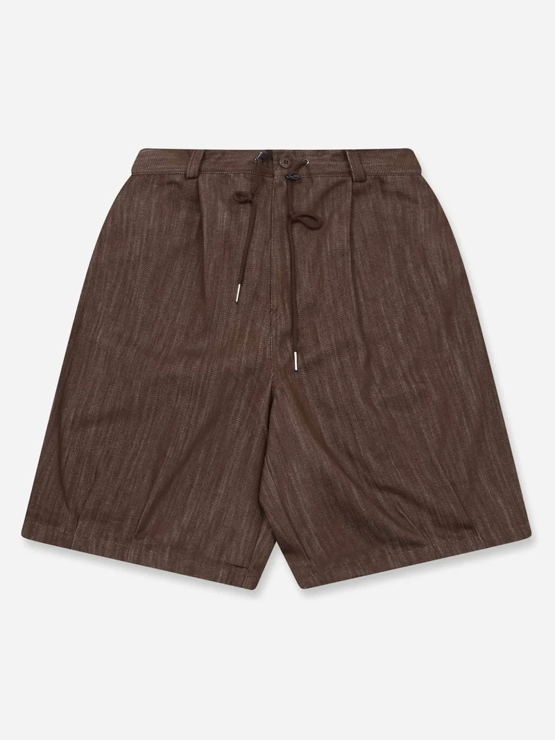 Image of Estudio Niksen Stopper Denim Bermudas - Brown