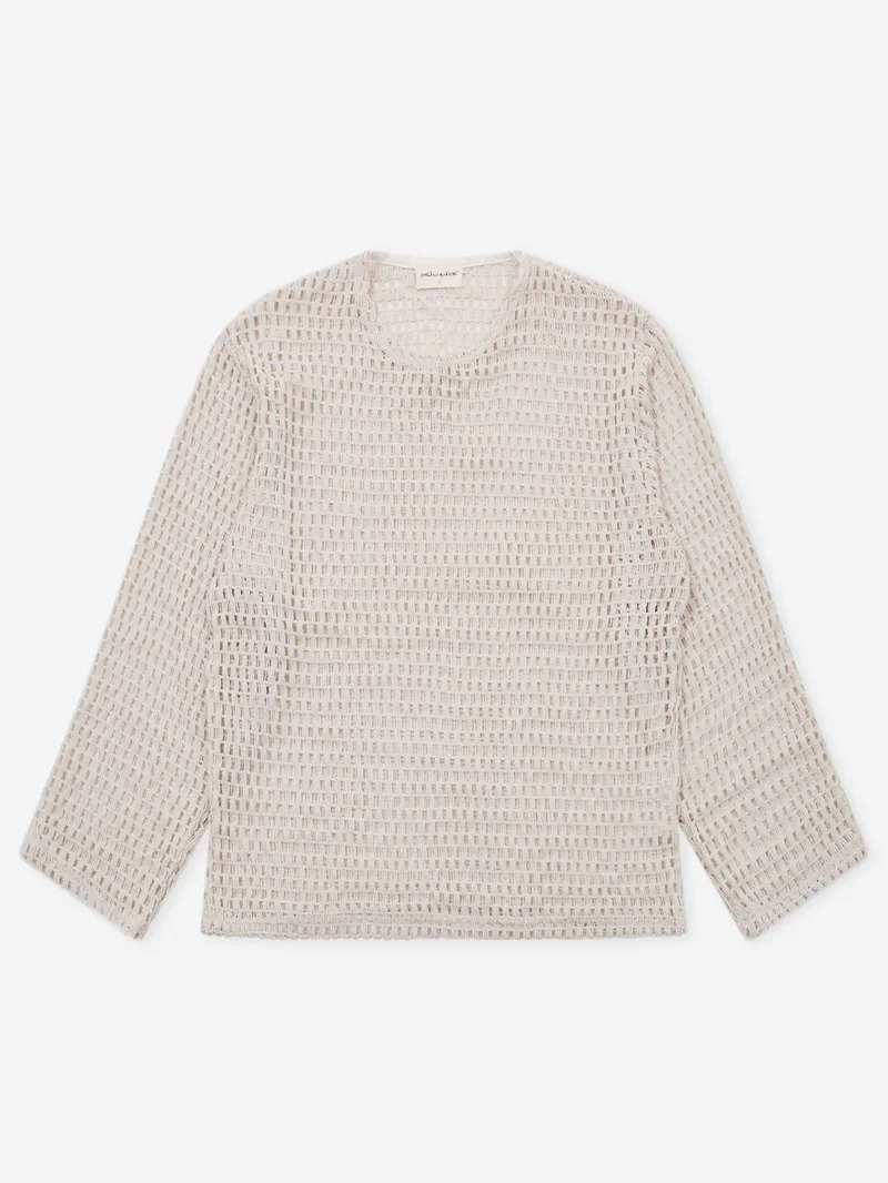Image of Estudio Niksen Easy Fish Net Sweater - Ivory