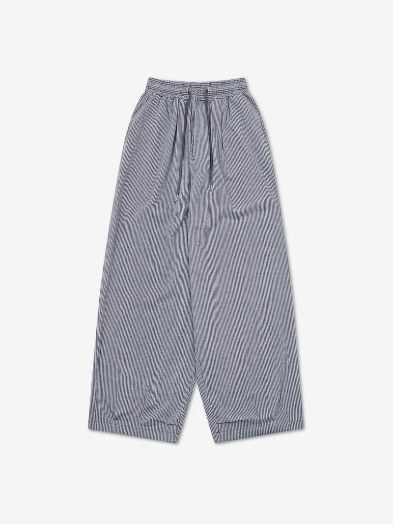 Image of Estudio Niksen Stripe Balloon Trousers - Blue Stripe