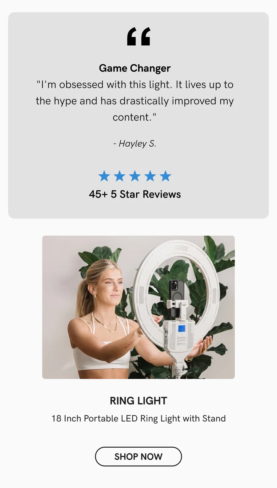 Ring Light | Shop Now