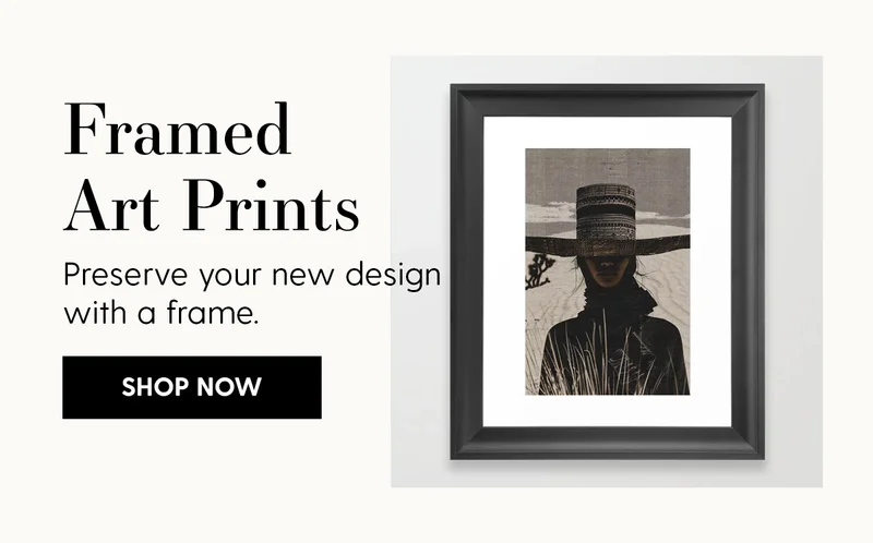 Framed Art Prints | Preserve your new design with a frame. | Shop Now