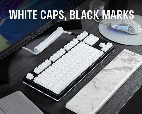Drop DCX Black-on-White Keycap Set | Save 40% >