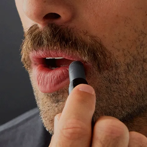 Applying Lip Balm