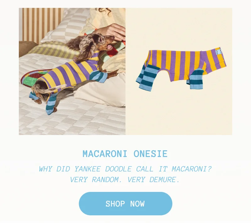Macaroni Onesie