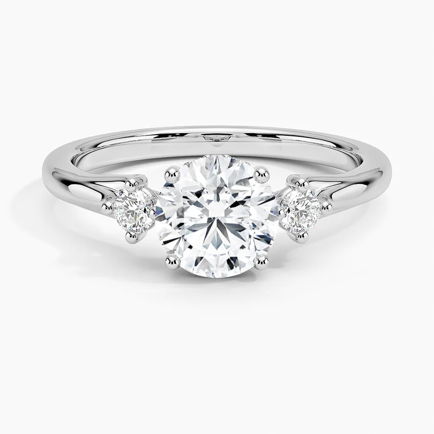 Floating Three Stone Diamond Ring