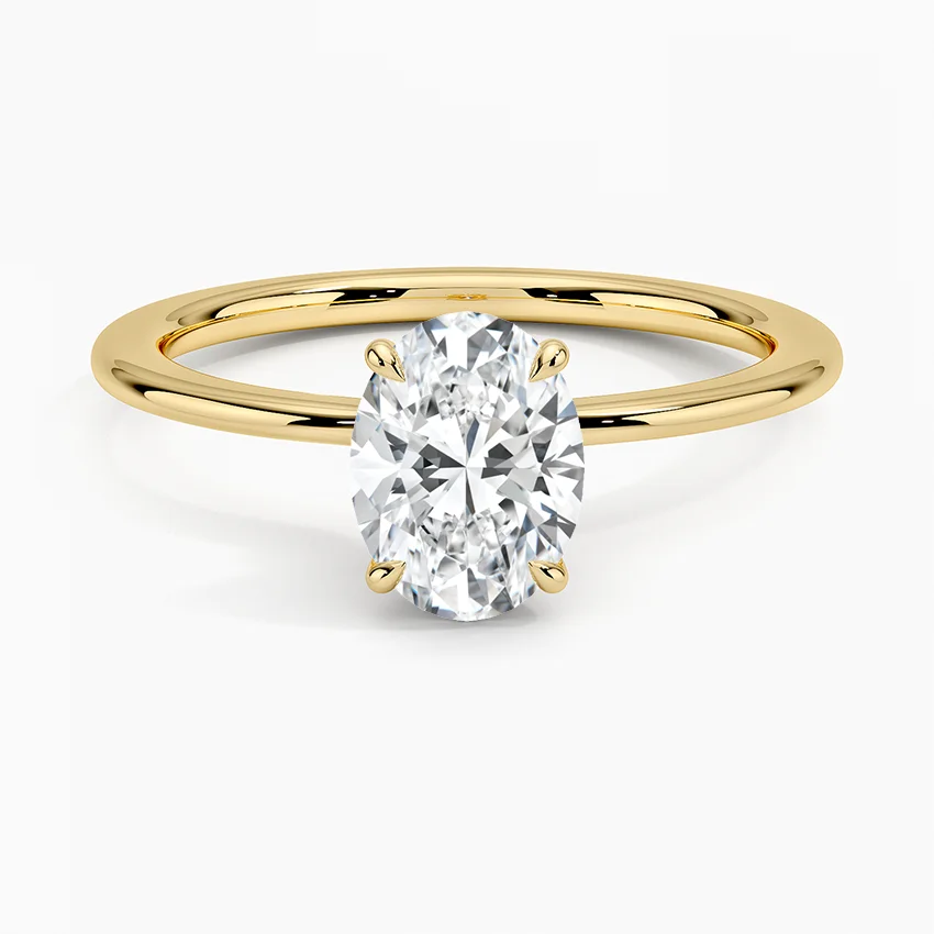 Petite Secret Halo Diamond Ring