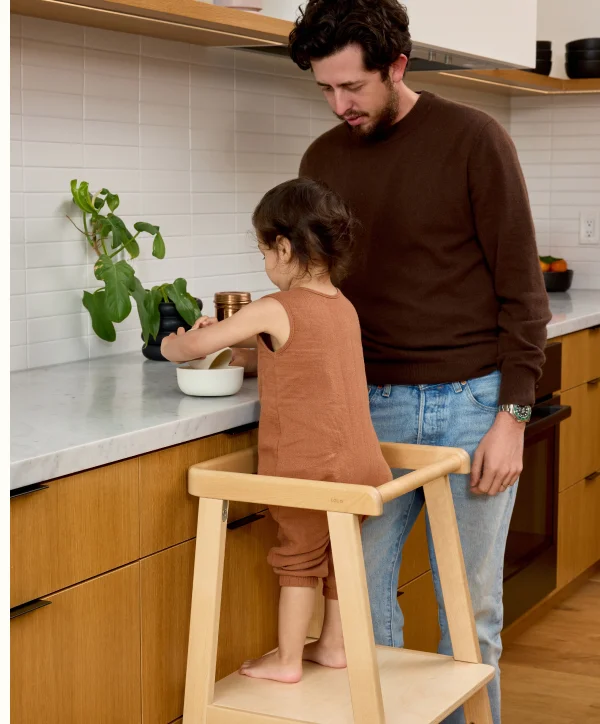 "Sturdy, well-made, and stable! It helps my little one be able to safely work at the counter on art projects, sensory play, and food prep alongside me." - Beth A.