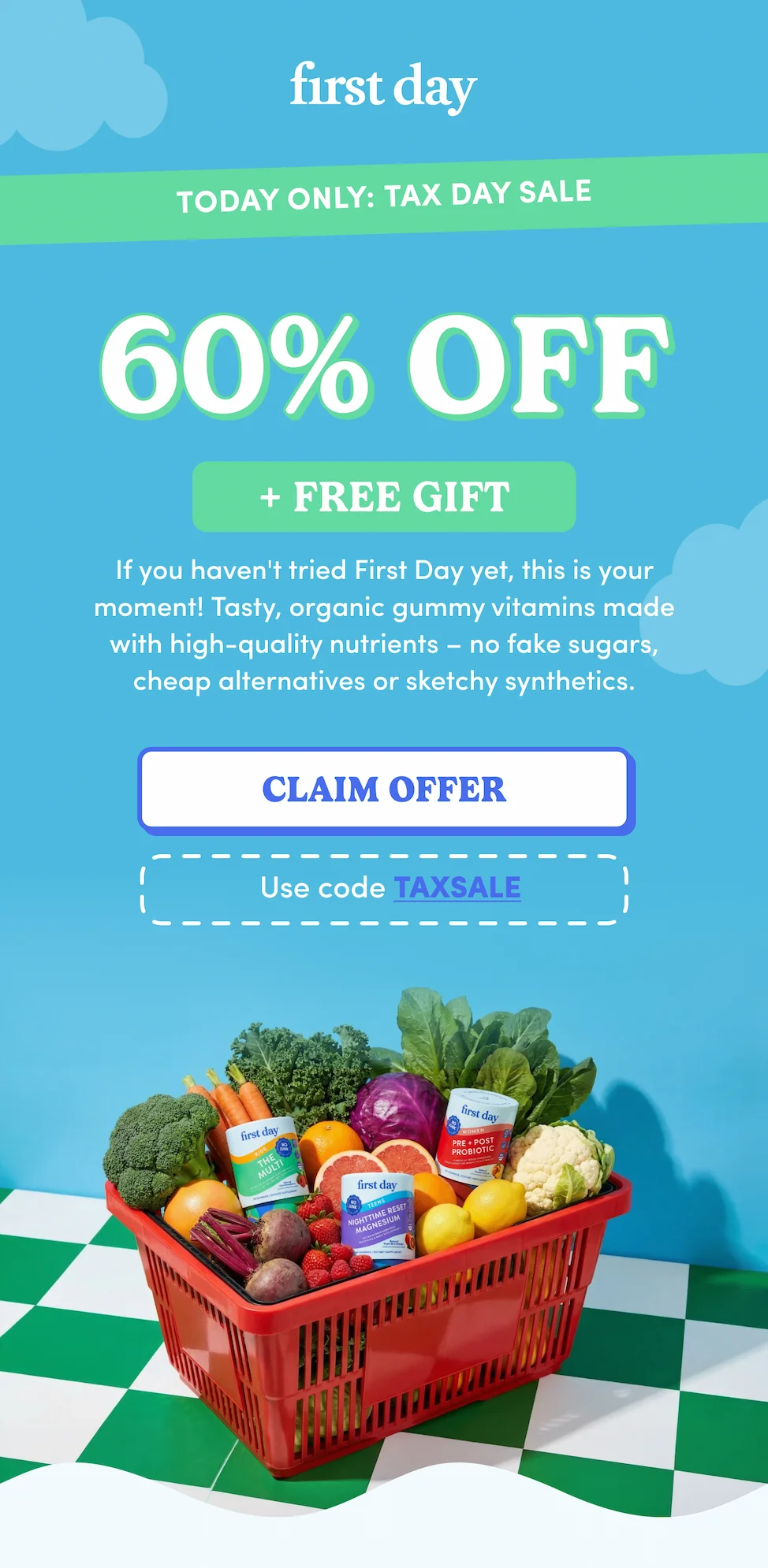 Today only: Tax Day Sale