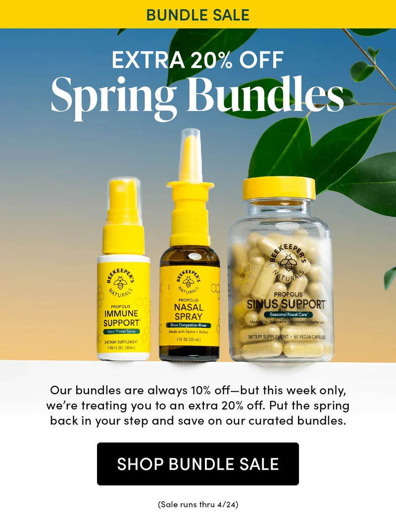 Extra 20% Off Spring Bundles    Our bundles are always 10% off—but this week only, we’re treating you to an extra 20% off. Put the spring back in your step and save on our curated bundles.