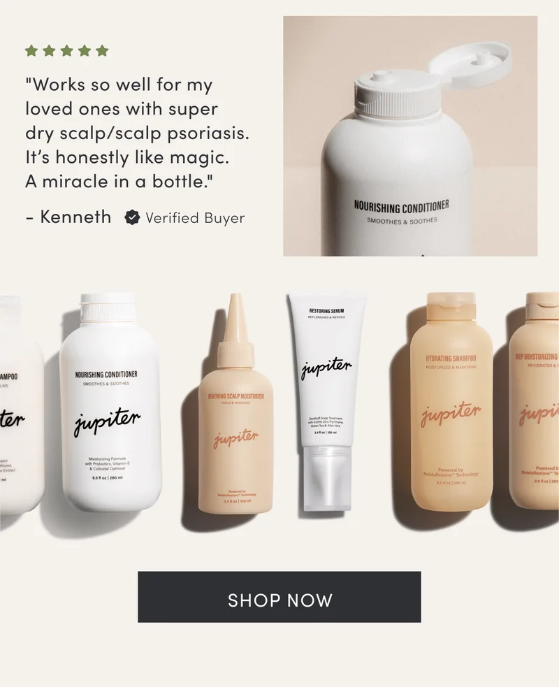 "Works so well for my loved ones with super dry scalp/scalp psoriasis. It’s honestly like magic. A miracle in a bottle." - Kenneth | Verified Buyer | Shop now