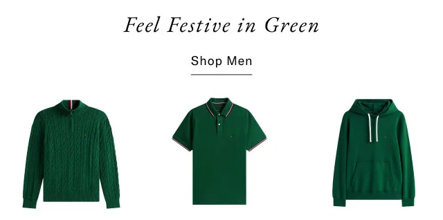 Feel festive in green Shop men