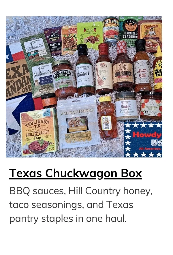 Texas Chuckwagon Box- Pantry for Texas Foods