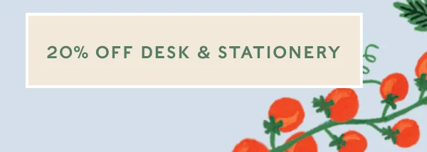 20% OFF DESK & STATIONERY