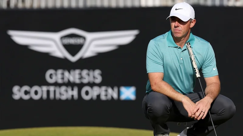 Rory heats up late in Genesis Scottish Open Rd. 1