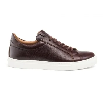 Kelham Trainer in Whiskey Kudu Leather