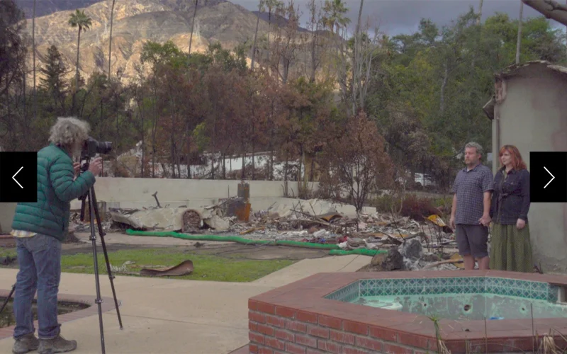 Gideon Mendel documented the moments when L.A. families returned to their fire-ravaged homes for the first time in early 2025.