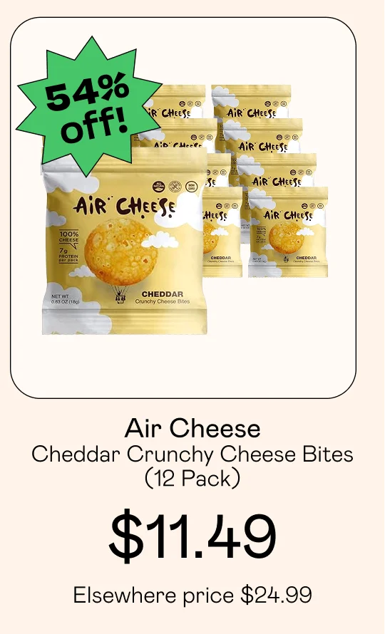 Cheddar Crunchy Cheese Bites (12 Pack)