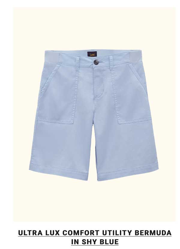 Ultra Lux Comfort Utility Bermunda In Shy Blue