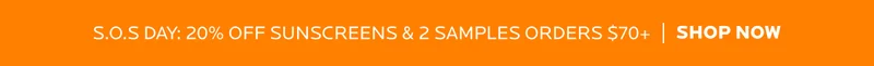 20% off sunscreens shop now