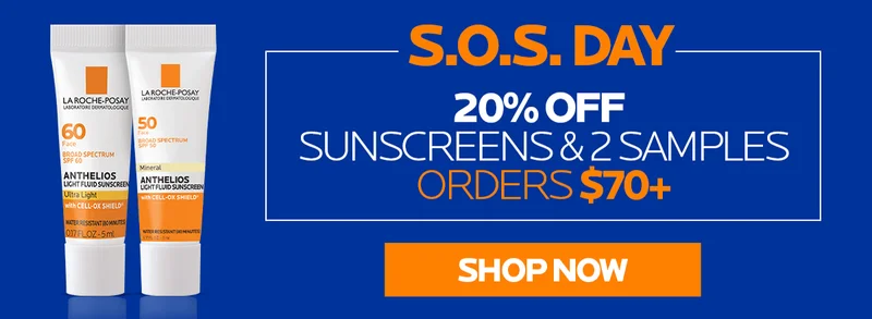 Shop 20% Off Sunscreens for SOS Day