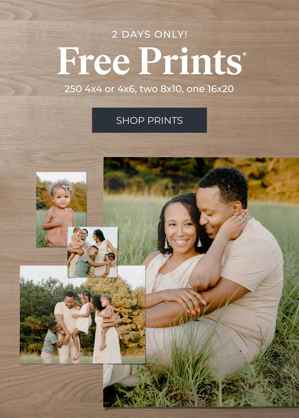2 Days Only, Free Prints plus up to 50% off sitewide!