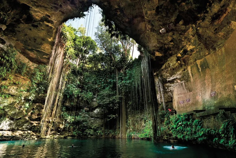Ik-Kil Cenote in the Yucatán Peninsula, Mexico