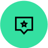 Image Description: A chat bubble icon.
