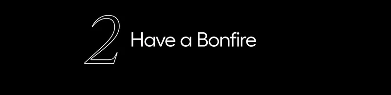 2. Have a Bonfire