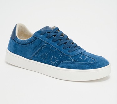 Revitalign Orthotic Embossed Suede Sneakers - Marin