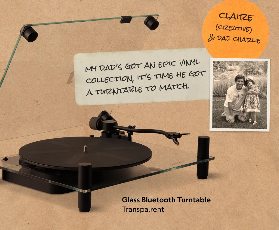 Glass Bluetooth Turntable