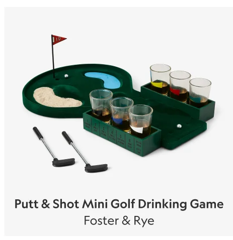 Putt & Shot Mini Golf Drinking Game