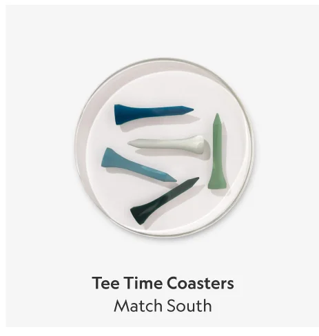 Tee Time Coasters – Set of Four