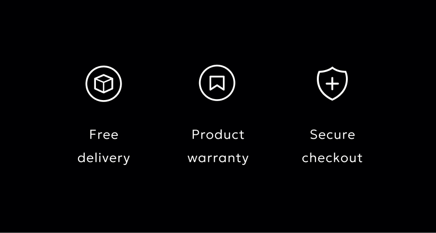 Free delivery - Product warranty - Secure checkout