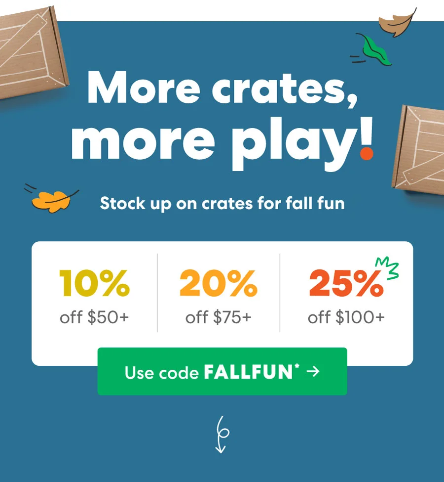 Use code FALLFUN* ->