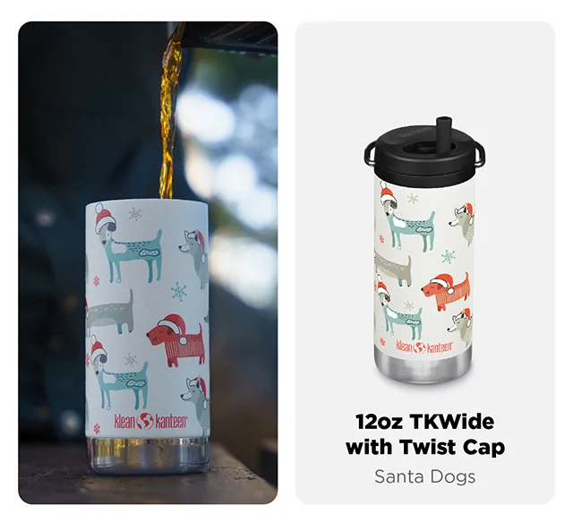 12oz TKWide - Santa Dogs