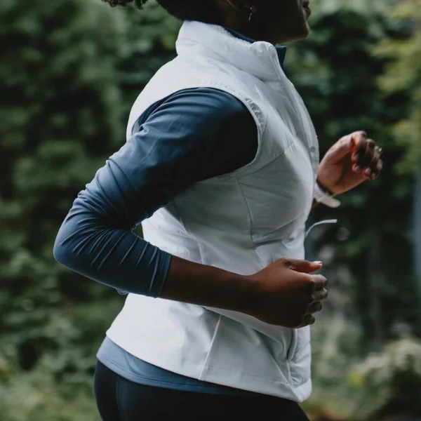 Woman wearing a vest